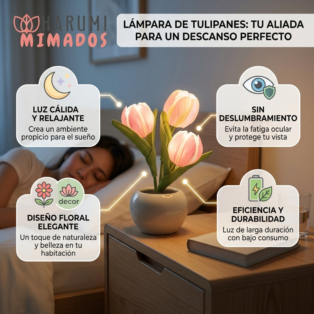 Lampara de Tulipanes El Regalo Perfecto🌷