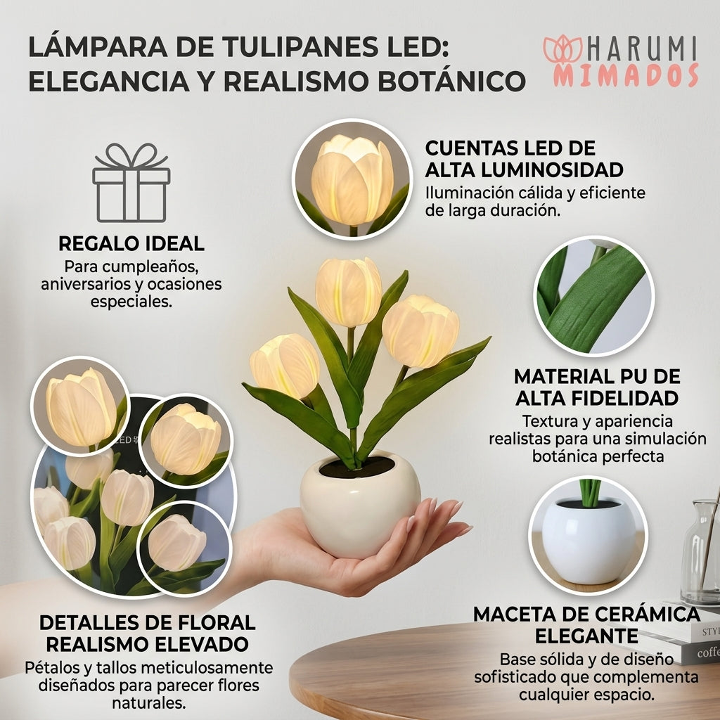 Lampara de Tulipanes El Regalo Perfecto🌷